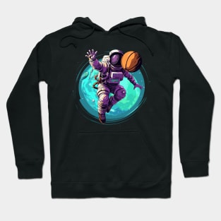 Astronauts playing basketball Hoodie